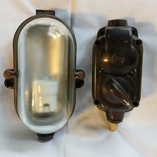 Bunkerlampe mit Schalter und