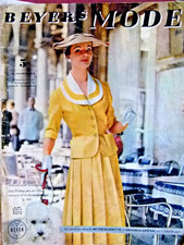 altes Modeheft Beyers  Mode v. 1957 + Schnittmuster, Cocktailkleider Tanzkleider