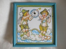 Wanduhr Uhr Bayerisch "Gaudi"  - neu - Junghans - Holzrahmen - Oktoberfest