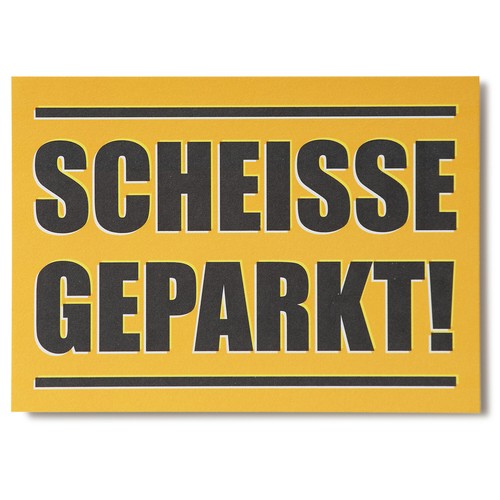Scheiße geparkt block für - geparkt!,