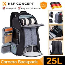K&F Concept Kamerarucksack wasserdicht Fotorucksack für Canon Nikon Sony DSLR