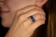Ring Princess Cut Saphire und