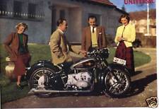 UNIVERSAL PROSPEKT 1950 BOXER SCHWEIZ SPORT LUXUS MOTORRAD OLDTIMER SAMMLER
