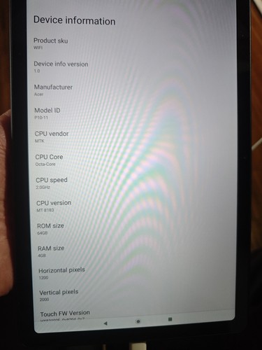 Acer iconia tab - iconia, p10