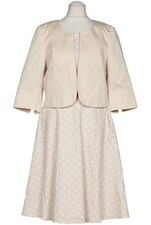 Comma Anzug Damen Kostüm Set Zweiteiler Gr. EU 38 Baumwolle Beige #5uahw22