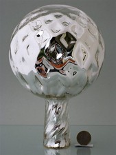 Rosenkugel  Gartenkugel aus Glas ø 15 cm. Karooptik. Verschiedene Farben.