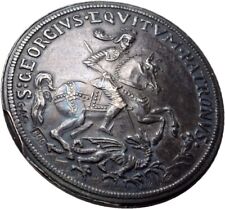 Sankt Georg Medaille  23 mm/ 5,3 g Knopf Münze Original #ZUG183