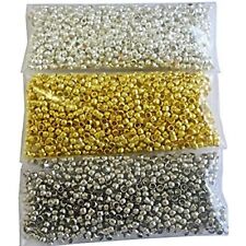1050stk Metall Perlen Quetschperlen Quetschröhrchen 2mm Rund Metal Beads M9