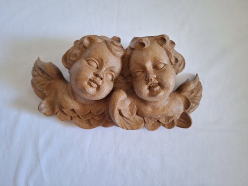 Engelkopf engel figur aus holz - engelkopf,