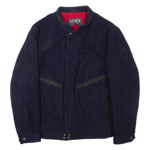 Utex herrenjacke blau - wolle, m