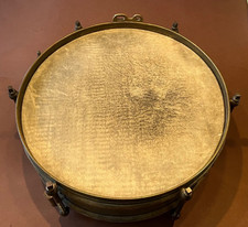 Alt Messing Trommel 37x15cm