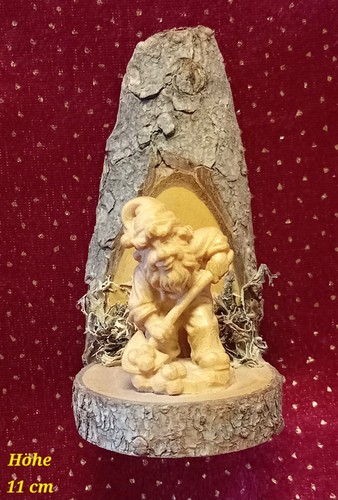 Holzfigur zwerg beim - holzfigur, "zwerg