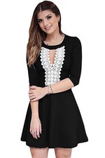 Kleid Top Spitze Stickerei