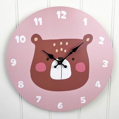 Wanduhr für kinderzimmer bär - wanduhr,