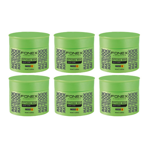 Fonex matte look haarwachs - 6x,