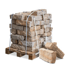 Palette 940 kg Sandstein Randsteine 40×20×10 cm – Garten | Mauersteine Terrasse