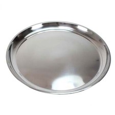 Edelstahl Teller 20-60cm Untersetzer Tablett Geschirr Platte Napf Servierplatte