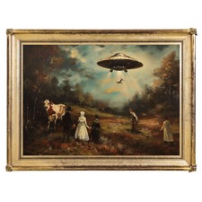 UFO Wandbild, viktorianische