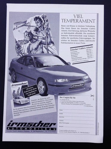 Opel irmscher calibra werbung - opel,