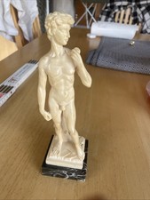 Vintage G. Ruggeri Sculptor Resin David Made in Italy Michelangelo Signiert