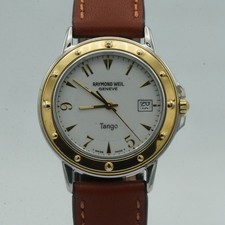 RAYMOND WEIL TANGO HERREN UHR 36MM 5560 QUARZ STAHL ARMBANDUHR RW083
