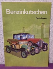 DDR BASTELBOGEN -BENZINKUTSCHEN- ELITE E12 & MAF D1 - VINTAGE OSTALGIE 1984
