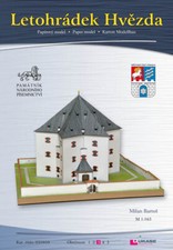 Kartonmodell Sommerschlösschen Stern am Weißen Berg in Prag 1:165 Dukase