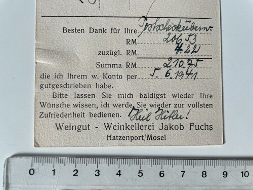 Werbung 1941 weingut jakob - 1941,
