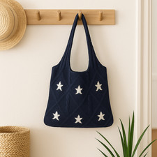 Strick-Tragetasche mit Vintage