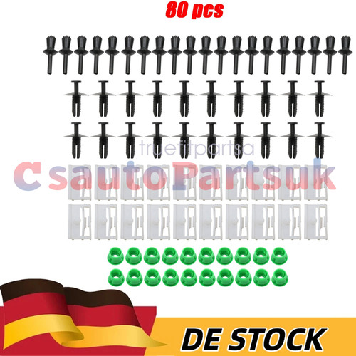 Tlg befestigung clips - 80-tlg,