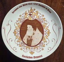 Kurfürsten-Brauerei, Wandteller, Hermann von Wied,  (1515-1547 Kurfürst in Bonn)