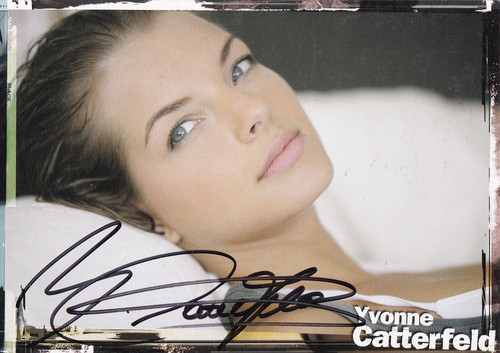 Autogramm yvonne catterfeld - yvonne,