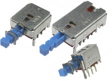 verschiedene ALPS Druckschalter SPPJ, 2 polig, 4 polig, geschirmt, MBB oder BBM