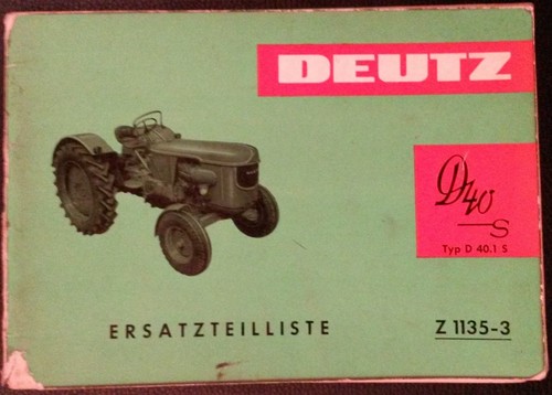 Deutz schlepper d40 - deutz,