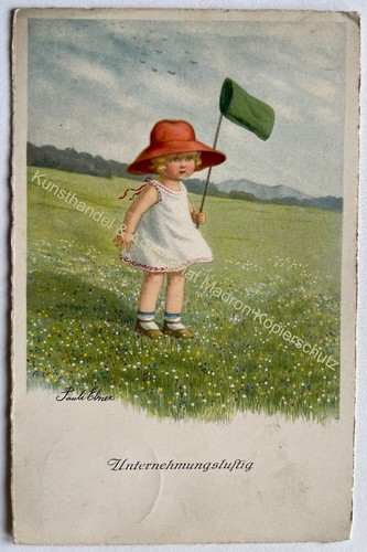 Motiv kind litho - ak, mädchen