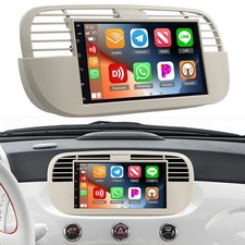 4+64GB Android 15 Autoradio Carplay Für Fiat 500 2007-2015 GPS Navi FM Bluetooth