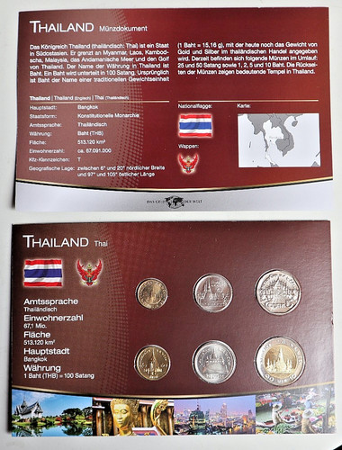 Thailand kms kursmünzensatz - thailand:,