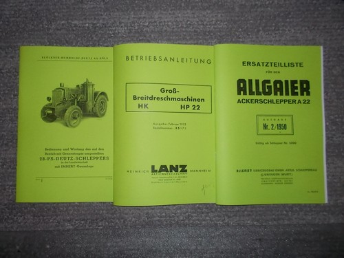 Beschreibung deutz schlepper - beschreibung, deutz-schlepper