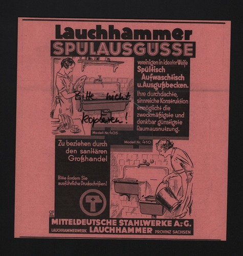 Lauchhammer werbung 1931 - lauchhammer,,