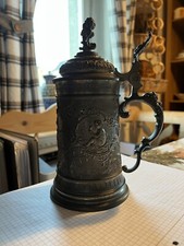 Antiker Bierkrug Zinn