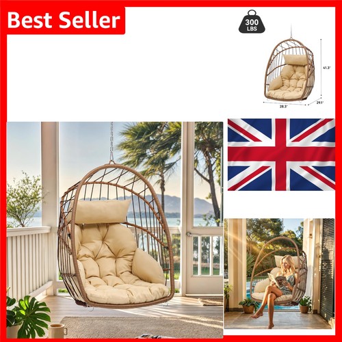 Rattan schaukelstuhl egg - schaukelstuhl,