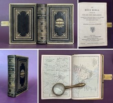 Antique c1886 holy bible - bible, &