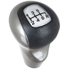 Für Honda Civic VIII 8 2005- Schaltknauf 6-Gang Knauf Silber Grau