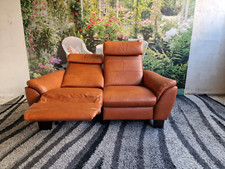 Hukla 2-Sitzer Luxus N3161 Echleder Cloudy cognac, Wallaway Relaxsessel