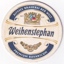 Bierdeckel WEIHENSTEPHAN - älteste Brauerei der Welt