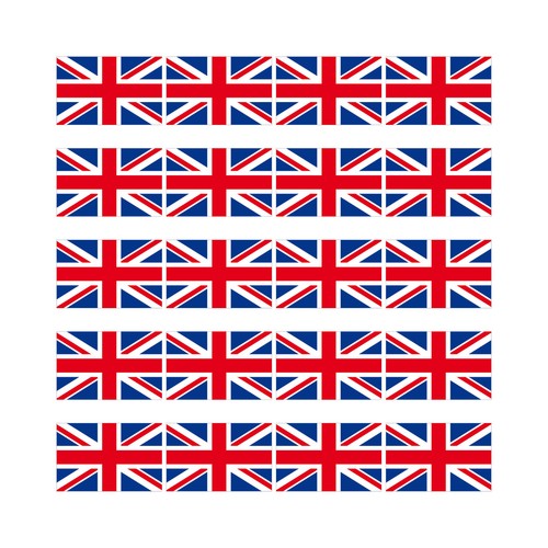 Aufkleber 2cm union jack - uk,
