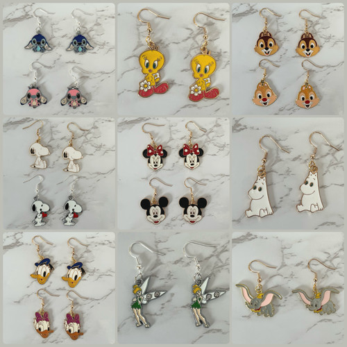 Cartoon figur haken - haken, ohrringe