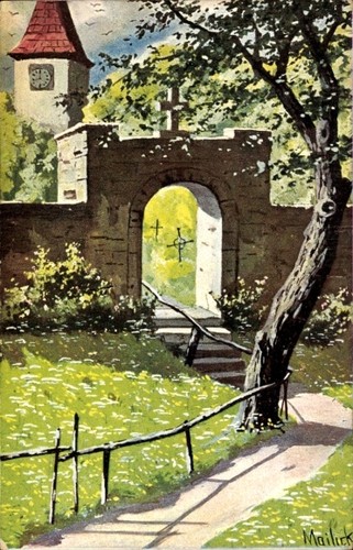 Künstler mailick tor - ak, mailick,