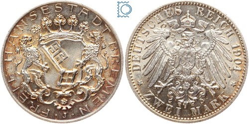 Hansestadt bremen mark 1904 - hansestadt,