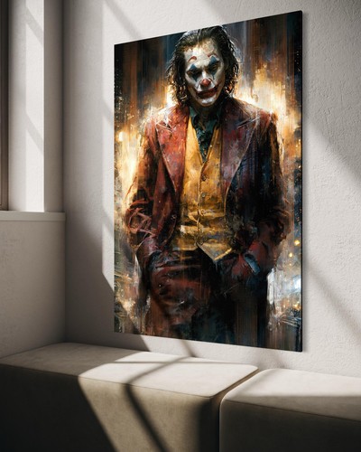 Joker leinwand bild farbig - joker,